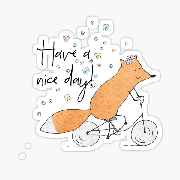 Fahrrad Fuchs Sticker