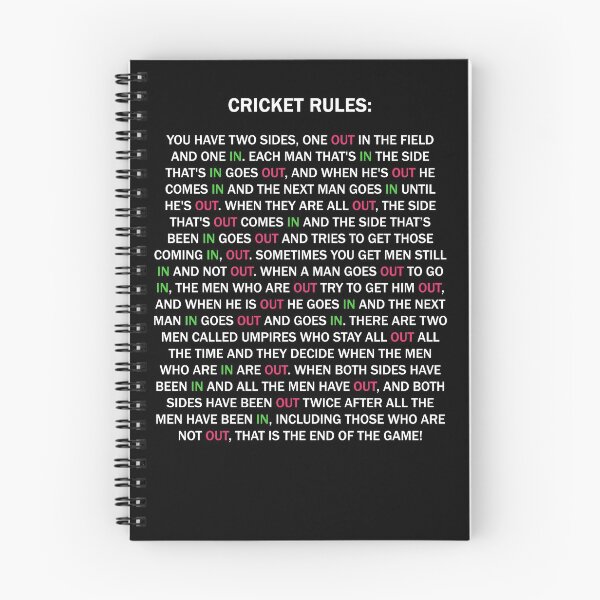Item preview, Cricket Rules New Edition designed and sold by isstgeschichte.