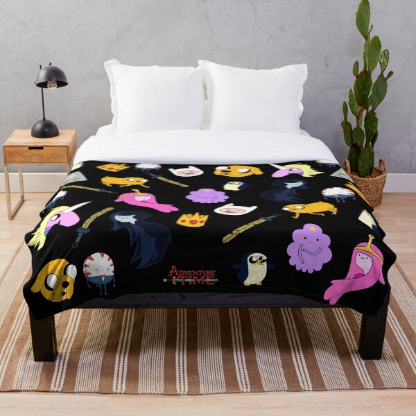 Adventure Time pattern Throw Blanket