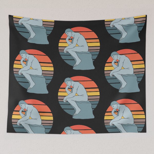 Item preview, Rodin The Thinker Philosophy Vintage Sunrise Edition designed and sold by isstgeschichte.