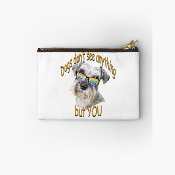 Item preview, Dogs don't see anything but you - cute Schnauzer   designed and sold by SadSacDesigns.