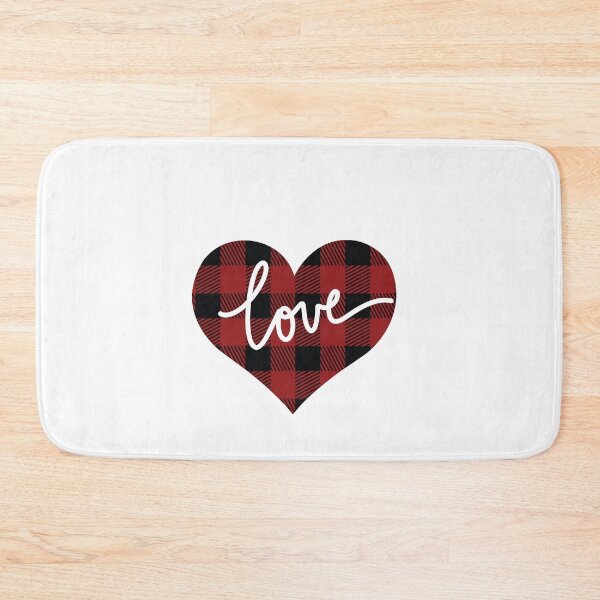 Item preview, Buffalo plaid love heart  designed and sold by PepaAnaRB.