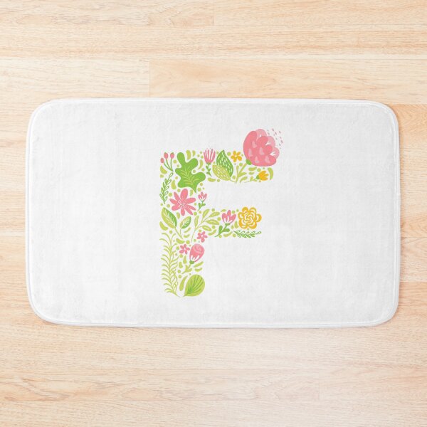 Item preview, Summer Floral Initial F designed and sold by karspaul.