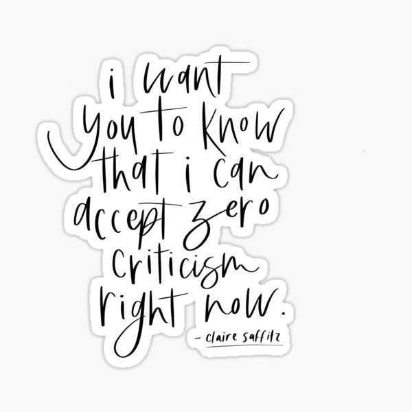 Claire Saffitz Quote Sticker