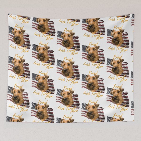 Item preview, Proud Irish Terrier Mom - US Flag   designed and sold by SadSacDesigns.