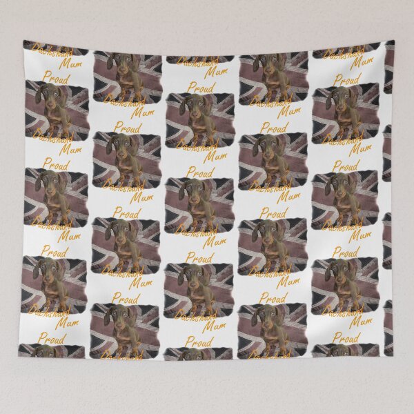 Item preview, Proud Dachshund Mum - British Flag   designed and sold by SadSacDesigns.