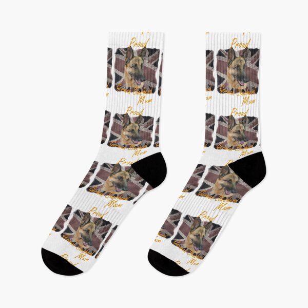 Item preview, Proud German Shepherd Mum - British Flag   designed and sold by SadSacDesigns.