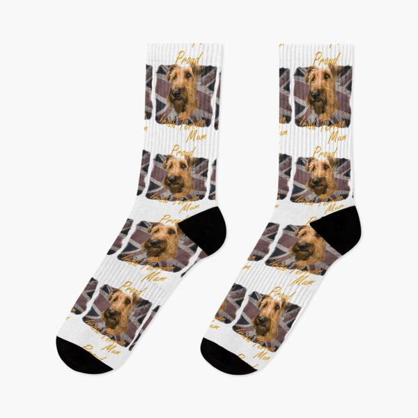 Item preview, Proud Irish Terrier Mum - British Flag   designed and sold by SadSacDesigns.