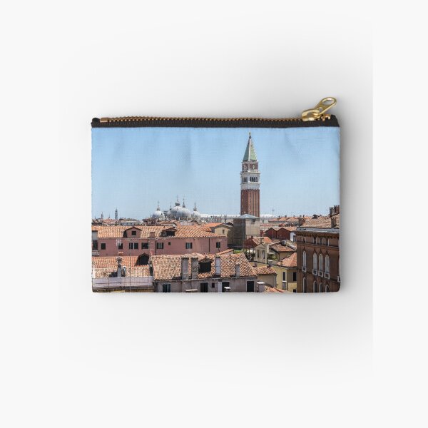 Item preview, Classic Venetian - Terracotta Rooftops with Saint Mark Basilica Domes and Bell Tower designed and sold by Georgia Mizuleva.