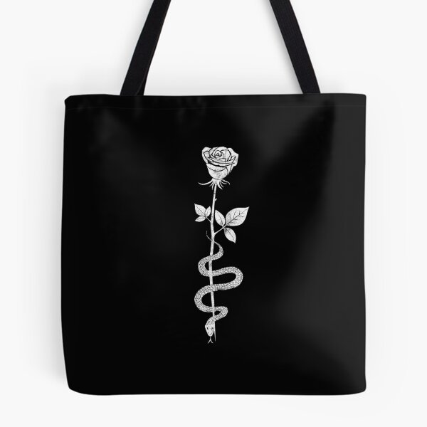 Item preview, Occult Gothic Rose Moon Snake Grunge Satan Devil Black design designed and sold by A-Fashion.