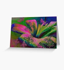 Butterflies & Lily. Greeting Card