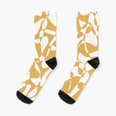 Abstract pattern - bronze. Socks