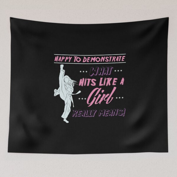 Item preview, Happy to demonstarte what hits like a girl really means! designed and sold by RPHDesigns.