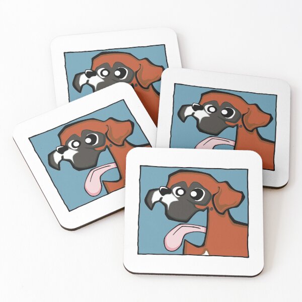 Item preview, Boxer - Red (Face) WHITE BG designed and sold by TheChicken.
