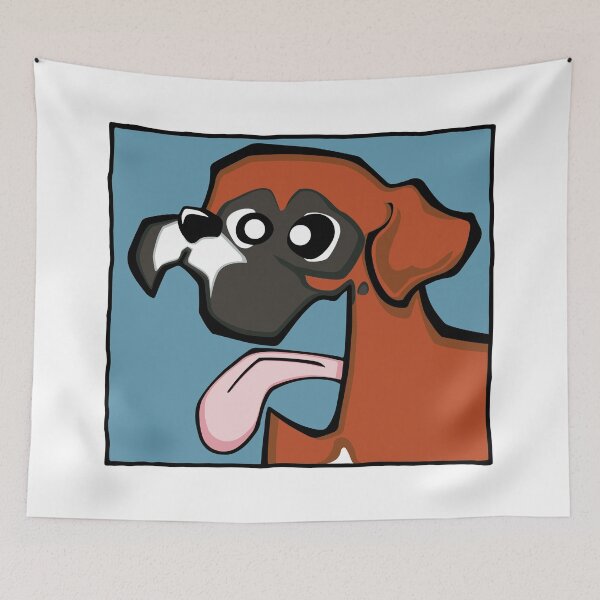 Item preview, Boxer - Red (Face) WHITE BG designed and sold by TheChicken.