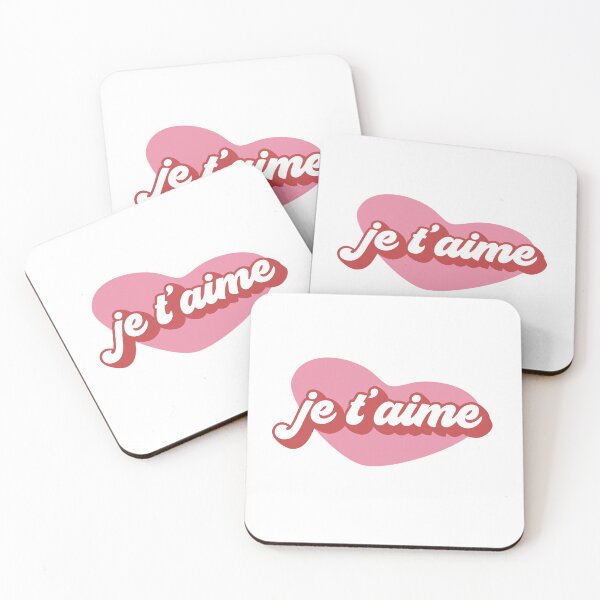 Item preview, Je t'aime, I Love You, 1970's Retro Valentine's Day Gift designed and sold by sparkpress.