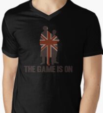 Sherlock - The Game Is On! Men's V-Neck T-Shirt