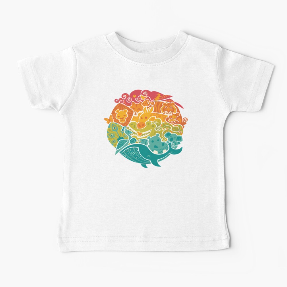Animal Rainbow Baby T-Shirt