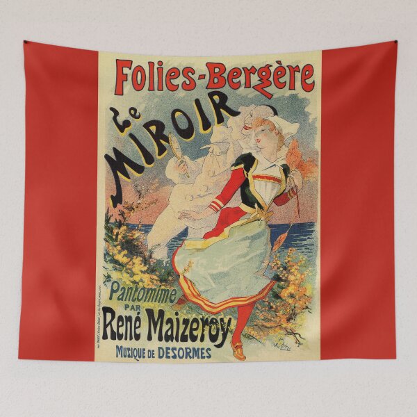 Item preview, French belle epoque mime theatre advertising designed and sold by aapshop.