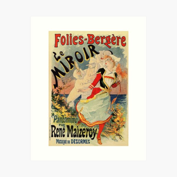 Artikel-Vorschau von Französische Belle-Epoque-Mime-Theaterwerbung, designt und verkauft von aapshop.