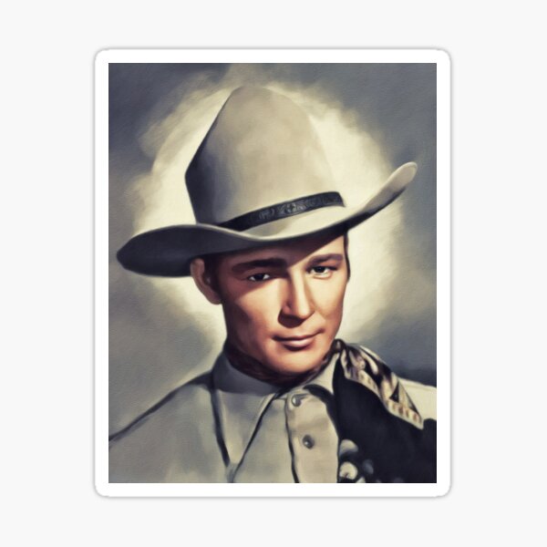 Roy Rogers, Vintage Actor Sticker