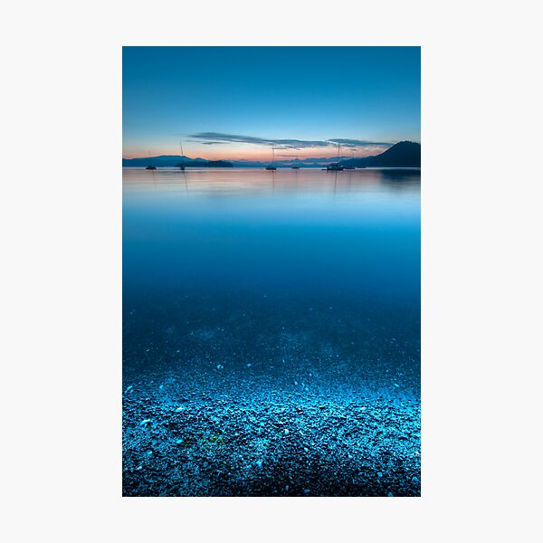 Night Shore at Montegue Harbour Photographic Print