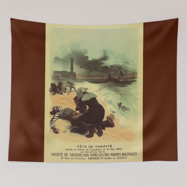 Item preview, 1893 French drowned sailors charity advertising designed and sold by aapshop.