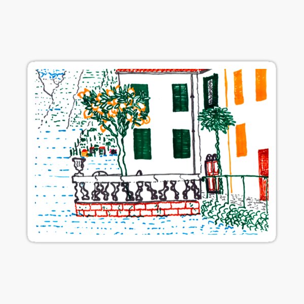 Lago di Como, Lake Como, Italia Sticker