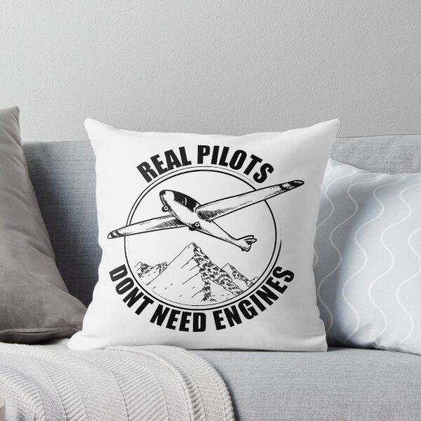 Item preview, Real Pilots Dont Need Engines - Glider Pilot designed and sold by captainhobbyist.