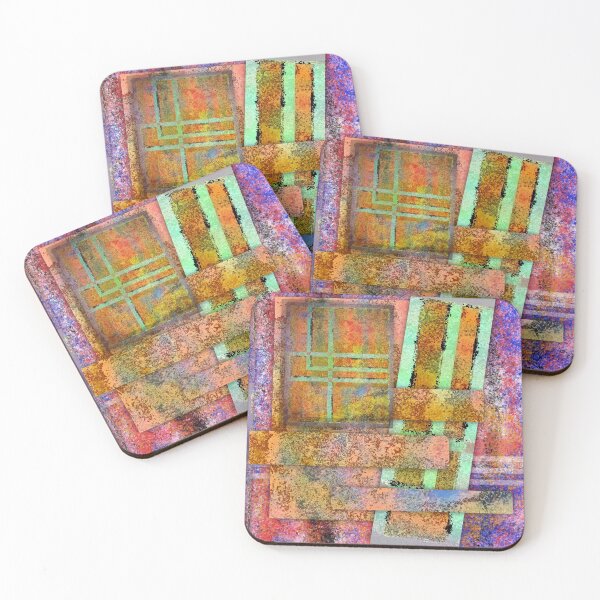 Item preview, 1600 Doors - Abstract Digital Painting Wall Art Colorful Geometric Art designed and sold by dwjart.