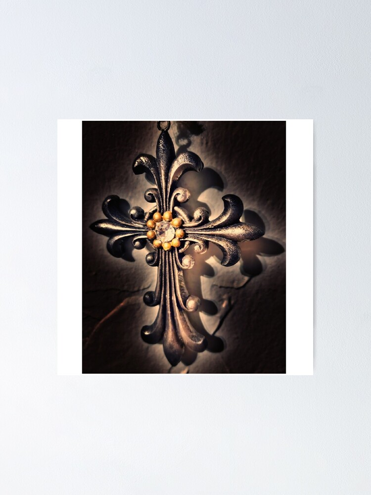 Thumbnail 1 of 3, Poster, Cross designed and sold by ThinkCommon.