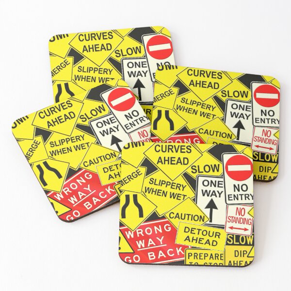 Item preview, Australian road signs repeating pattern designed and sold by Sylvan Myst.