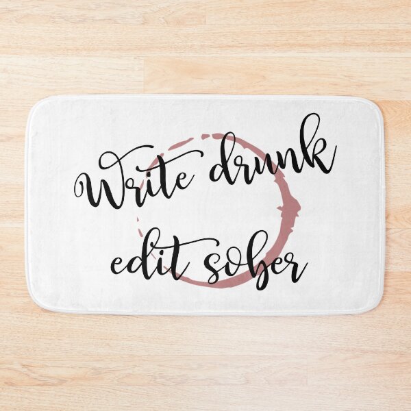 Item preview, Write Drunk, Edit Sober - Ernest Hemingway quote, writer, author designed and sold by PurpleWaveUK.