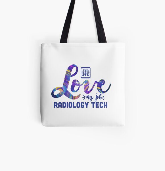 XRay Tech Gift for Radiologist Gift for Her Radiology Life Making a Difference Personalized Printed Tote Bag with Mesh Pockets