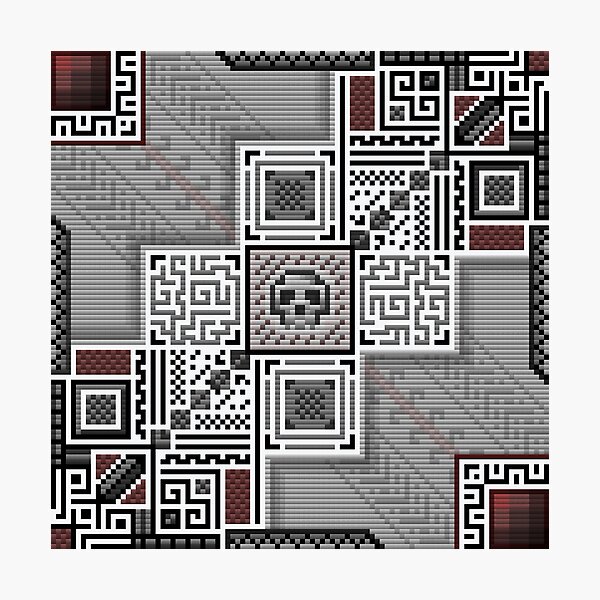 Item preview, Pixel Skull Abstract Pattern designed and sold by Gavirlas.