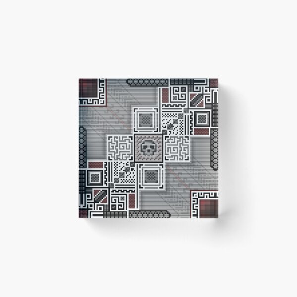 Item preview, Pixel Skull Abstract Pattern designed and sold by Gavirlas.