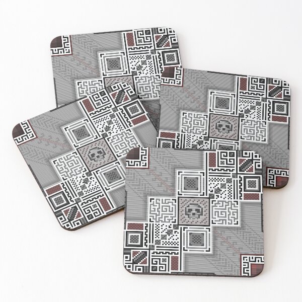Item preview, Pixel Skull Abstract Pattern designed and sold by Gavirlas.