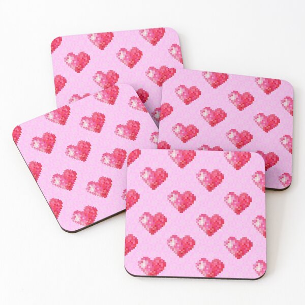 Item preview, Pink Pixel Hearts designed and sold by Jokertoons.