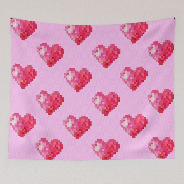 Item preview, Pink Pixel Hearts designed and sold by Jokertoons.