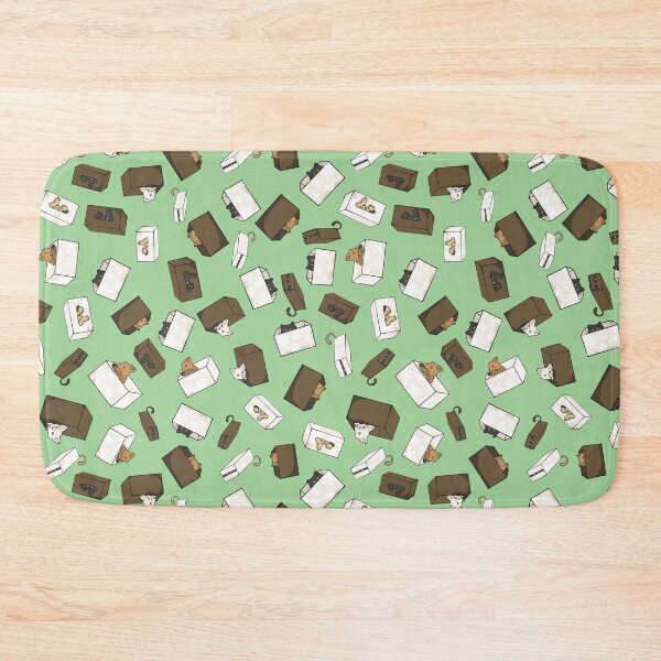 Item preview, Cats in boxes on teal designed and sold by DoodleTrees.