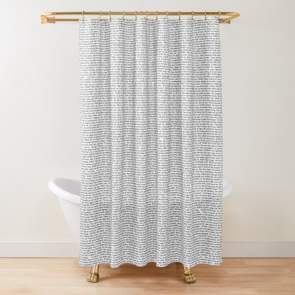 The Entire Script of shrek - Shower Curtain