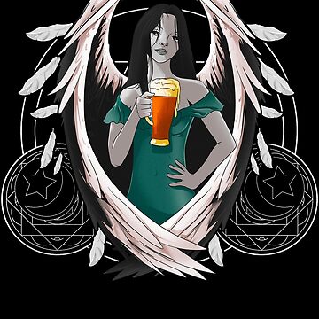 Guardian Angel Drinking Beer Angels Mask for Sale by Proficient Tees