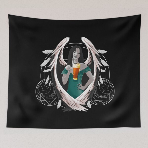 Item preview, Guardian Angel Drinking Beer Angels designed and sold by Proficient  Tees.