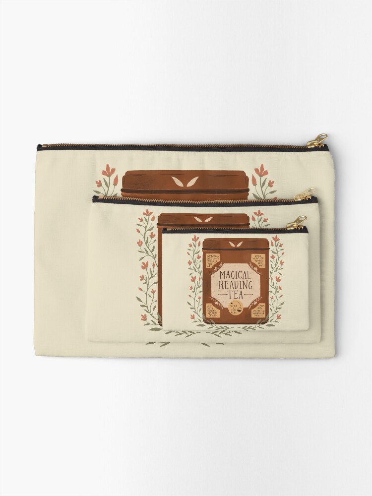 Thumbnail 2 of 4, Zipper Pouch, Magical Reading Tea designed and sold by ohjessmarie.