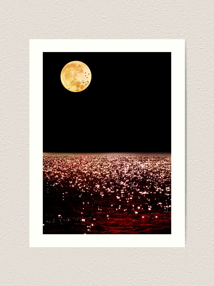 Alternate view of Sea Moon Art Print