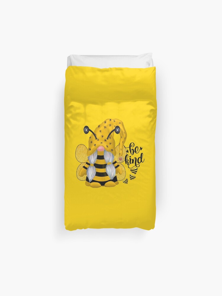 Download Bee Kind Gnome Duvet Cover By Badaudesign Redbubble