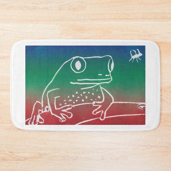 Item preview, Rainbow Frog Print (rectangle) designed and sold by ‘ĀinaKai Designs.