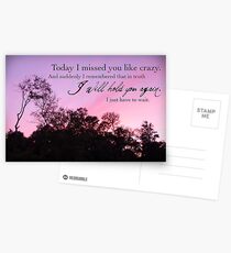 I Will Hold You Again Postcards