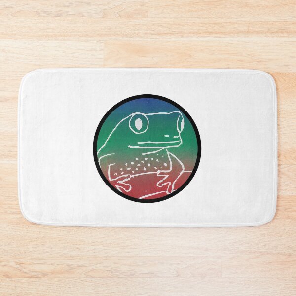 Item preview, Rainbow Frog Print (circle) designed and sold by ‘ĀinaKai Designs.