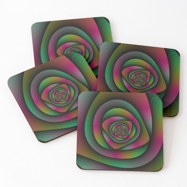 Item preview, Spiral Labyrinth in Green Pink and Purple designed and sold by Objowl.